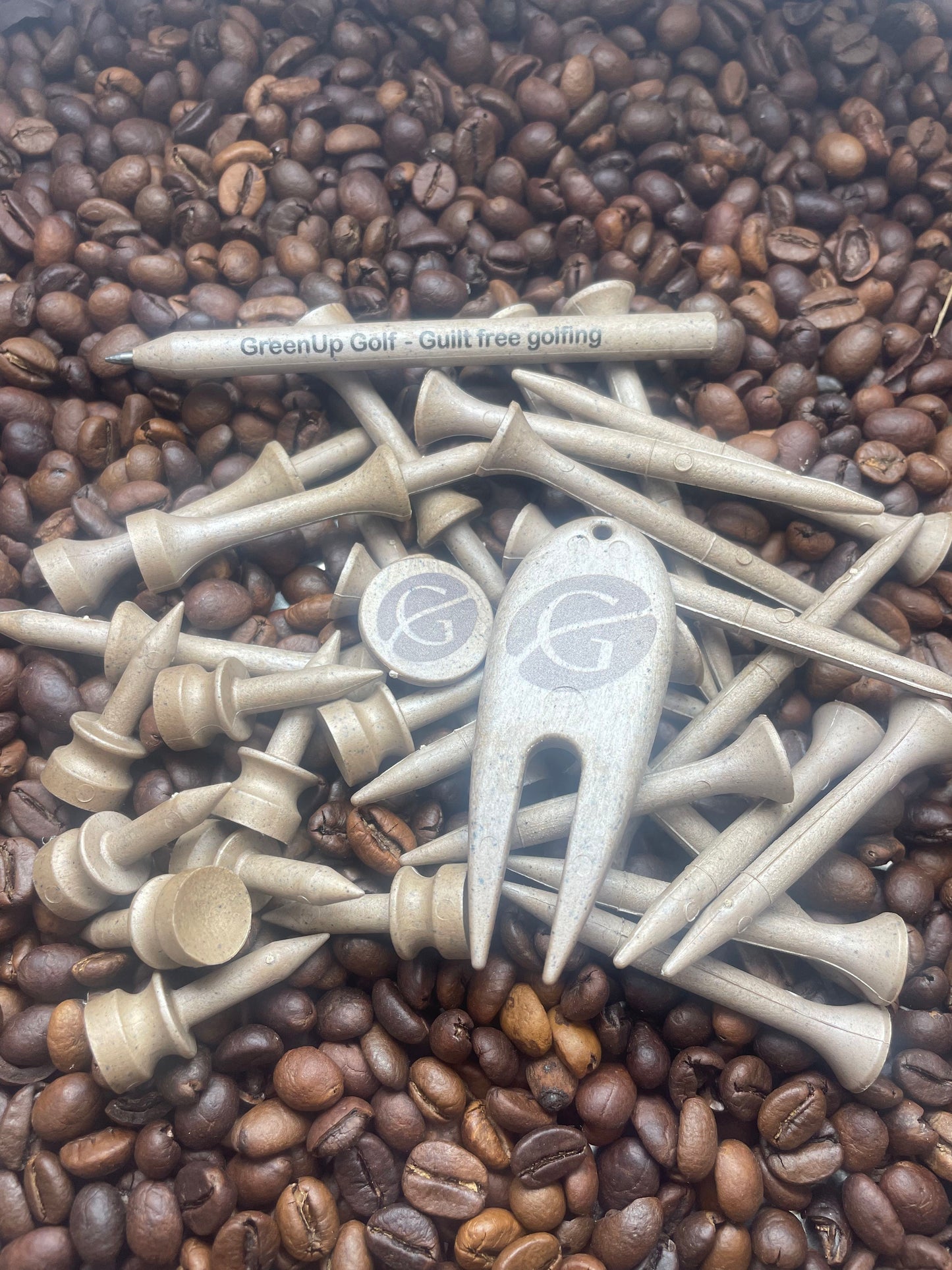 GreenUp golftees, nedbrytbart golftilbehor